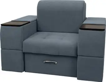 Кресло-кровать Сириус Лидер-13 ППУ 135x110 (Eva 10 велюр серый) – изображение в каталоге