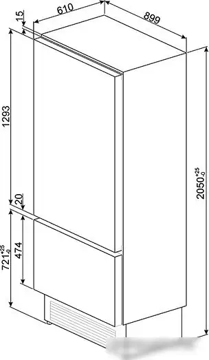Холодильник Smeg RI96LSI - фото товара