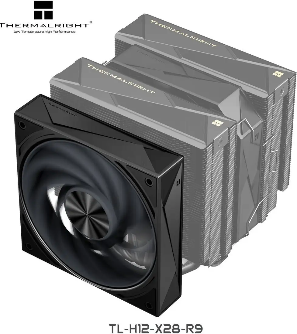 Вентилятор для корпуса Thermalright TL-H12-X28-R9 (черный) – фото товара