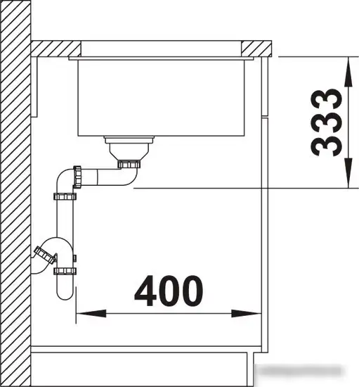 Кухонная мойка Blanco Rotan 500-U 526098 (черный) - фото товара