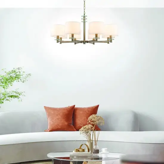 Подвесная люстра Escada Novella 641/8PL E14*60W Satin nickel – фото товара