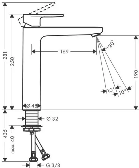 Смеситель Hansgrohe Vernis Blend 71582000 - фото товара