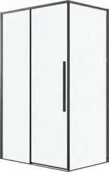 Душевой уголок Grossman Galaxy 100x90x195 120.K33.01.1090.21.02 (черный матовый/стекло шиншилла)
