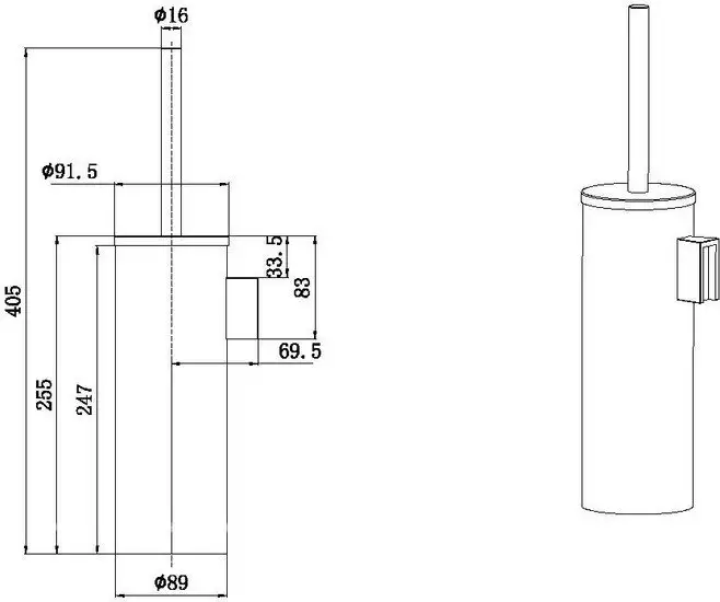 Ершик для унитаза Allen Brau 6.31A09-00 – фото товара