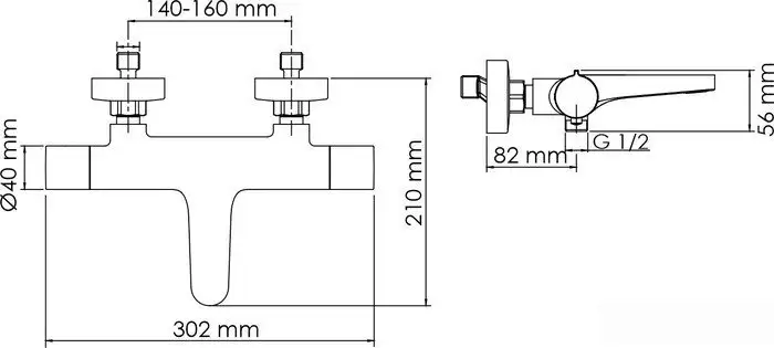 Смеситель Wasserkraft Elbe 7411 Thermo - фото товара