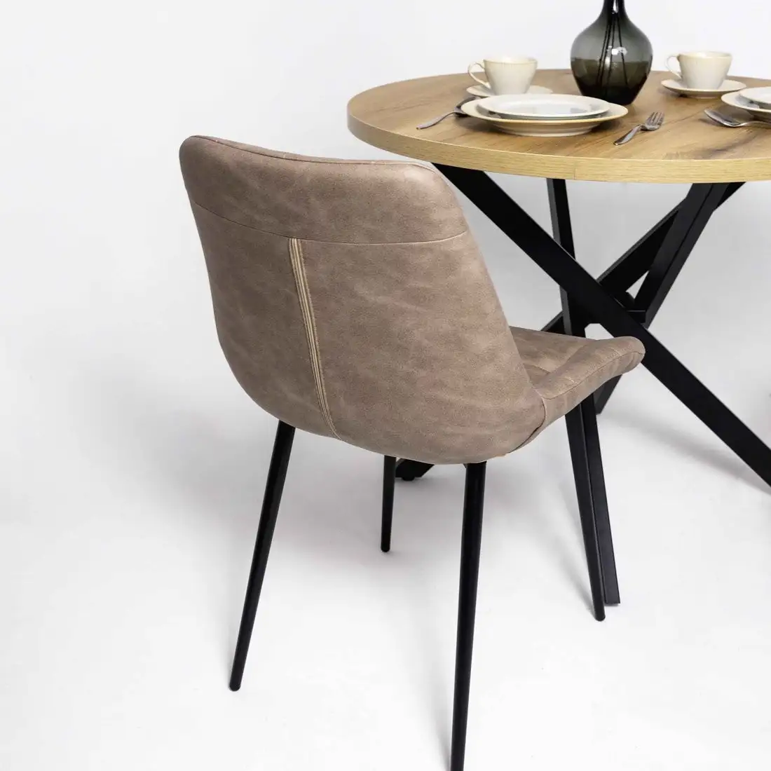 Стул Алвест AV 405 (песочная замша Kiprus 03/черный)