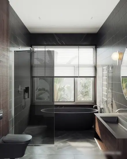 Душевая стенка MaybahGlass 195x69 MGD-705-5у (графитовое стекло/хром матовый) - фото товара