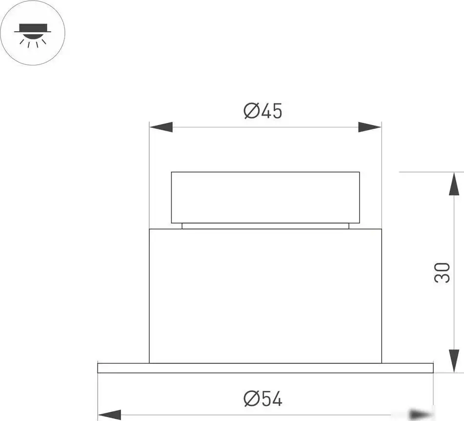 Светильник Arlight MS-Glory-Built-R54-5W Warm3000 047291 – фото товара