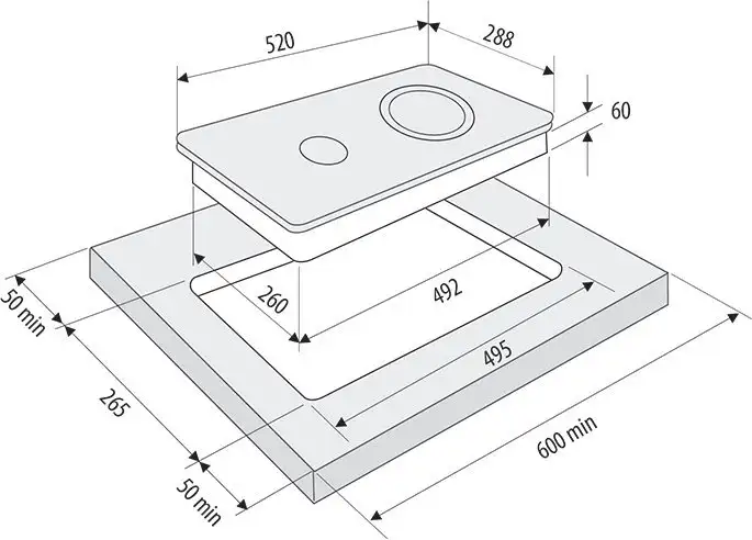 Варочная панель Krona Orsa 30 BL - фото товара
