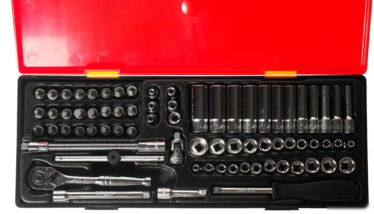 Набор трещотка с головками и битами JTC JTC-K2731 (73 предмета) – фото товара