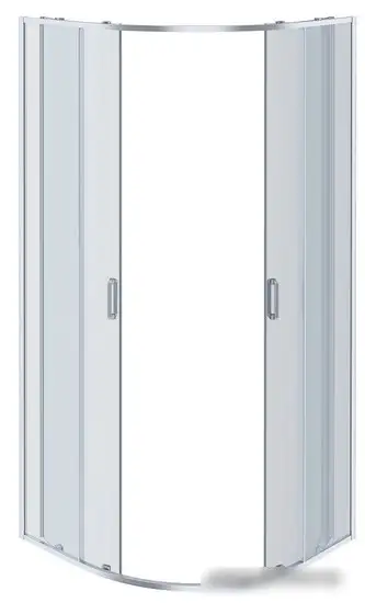 Душевой уголок Aquatek AQ ARI RO10020BL 100x100 (черный/прозрачное стекло) - фото товара