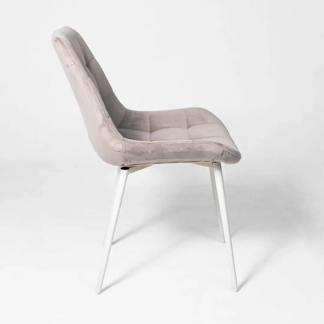 Стул Алвест AV 405 (бежевый бархат Confetti smoke/белый) – фото товара