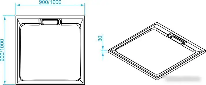 Душевой поддон RGW STA-01W 90x90 - фото товара