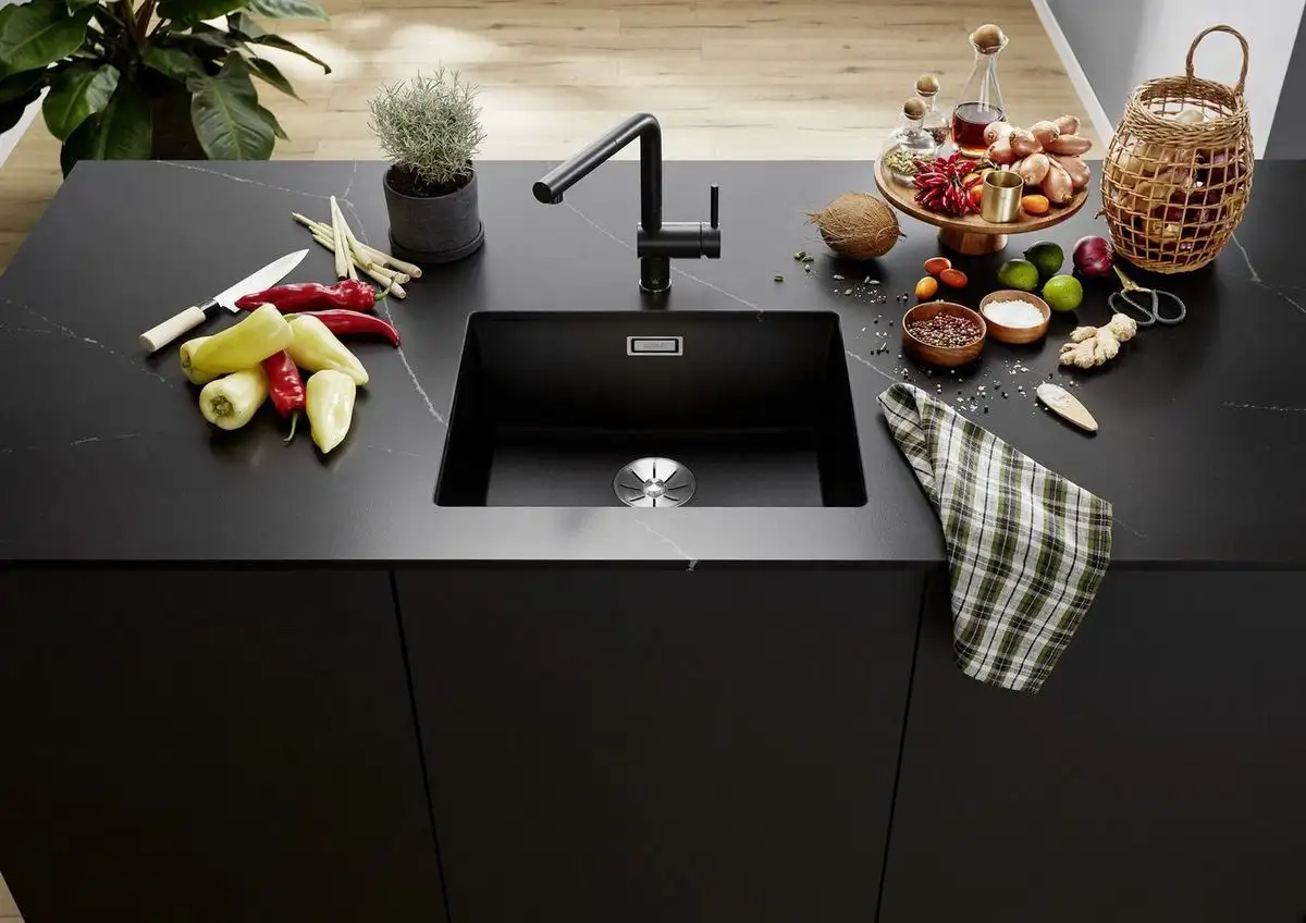 Кухонная мойка Blanco Subline 500-U Coloured Components 527797 (антрацит) - фото товара