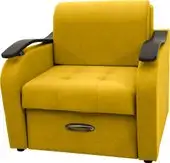 Кресло Сириус Лидер-2 НПБ 95x110 (Eva 18 велюр желтый)