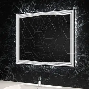 Пекам Зеркало LED Lines-100x80dp (сенсор на взмах руки/подогрев) – изображение в каталоге