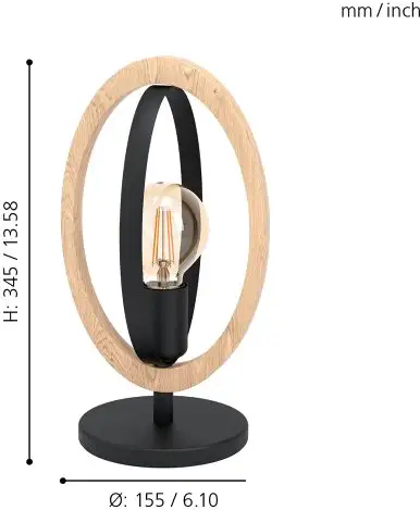 Настольная лампа Eglo Basildon 43464 – фото товара