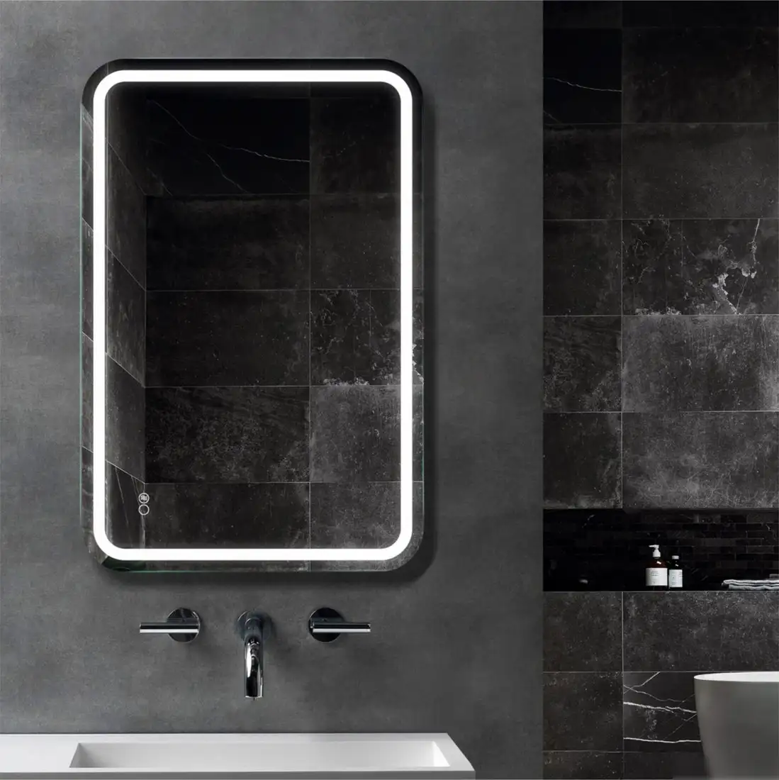 Алмаз-Люкс Зеркало Lima 9060sh-6 (с подсветкой, с подогревом) – фото товара