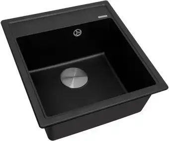 Кухонная мойка ZorG Rock 46 Premium black metallic - изображение в каталоге