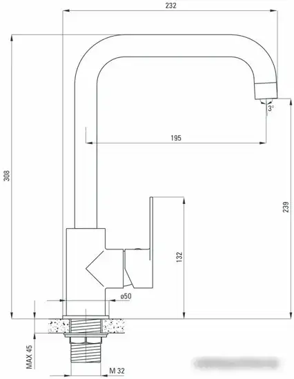 Смеситель Deante Alpinia BGA 063M - фото товара