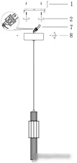 Подвесная люстра Maytoni Verticale MOD308PL-L9CH3K – фото товара