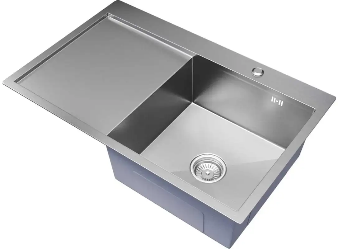 Кухонная мойка Mixline Pro 551878 правый (сатин, с сифоном) - фото товара
