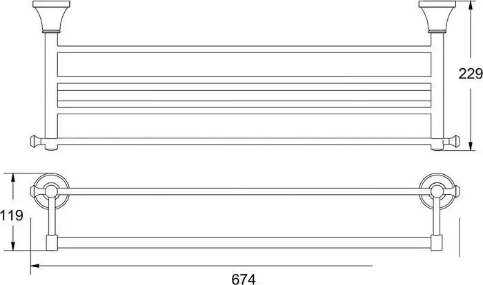 Полка для душа Rose RG1908T – фото товара