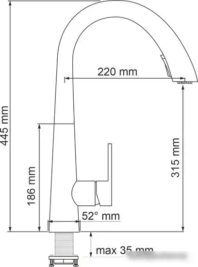 Смеситель Wasserkraft A8617 - фото товара
