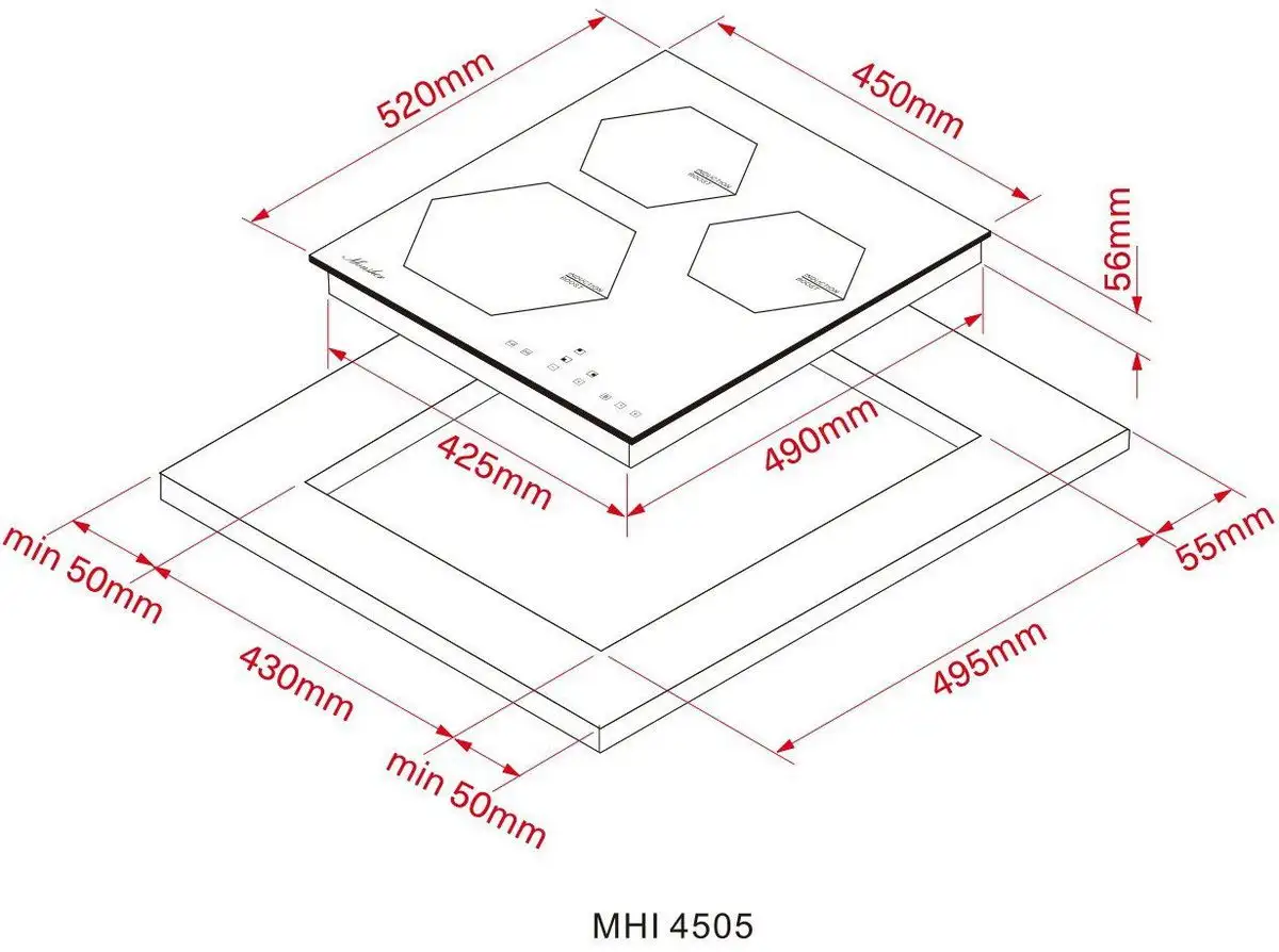 Варочная панель Monsher MHI 4505 - фото товара