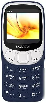 Телефон Maxvi K200 (синий) – фото товара