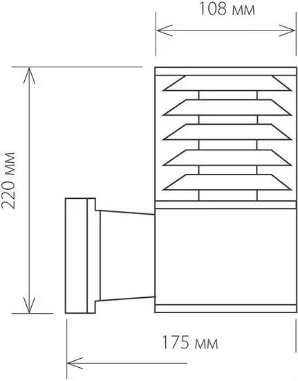 Бра Elektrostandard Techno 1408 (серый) – фото товара
