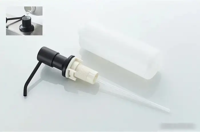 Кухонная мойка БелЭворс Mila L + смеситель W74004-2 + дозатор L405F (черный) - фото товара