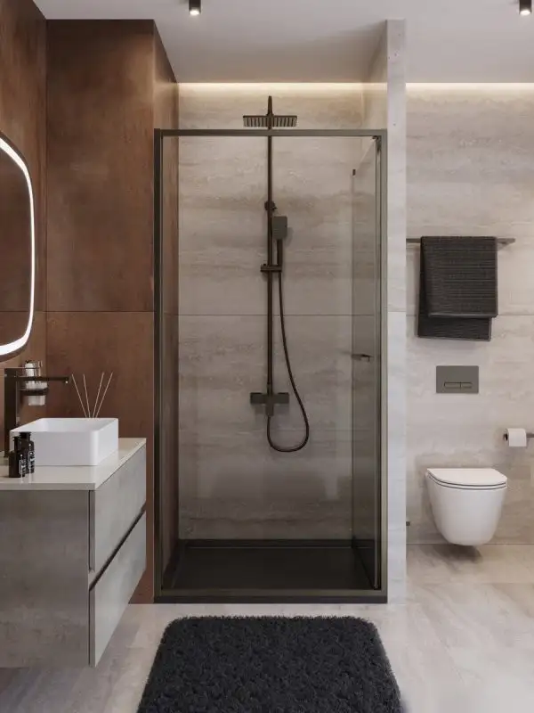 Душевая дверь Cezares LUX-B-FS-1-80-C-GM - фото товара