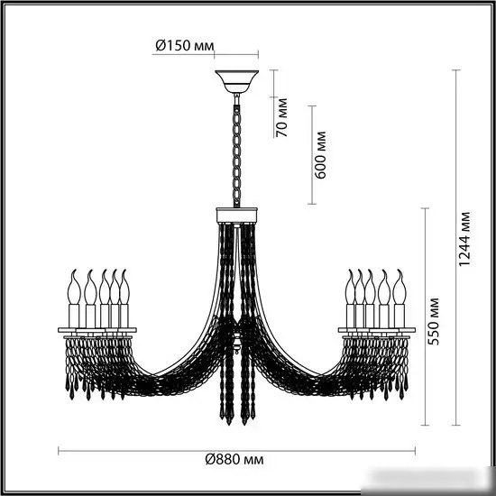 Подвесная люстра Odeon Light Capel 5063/10 – фото товара