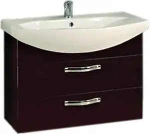 Акватон Тумба Ария 80 М с умывальником Смайл 80 (коричневый) – изображение в каталоге