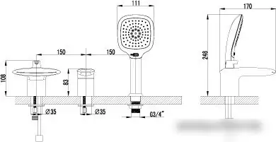 Смеситель Lemark STATUS LM4445C - фото товара