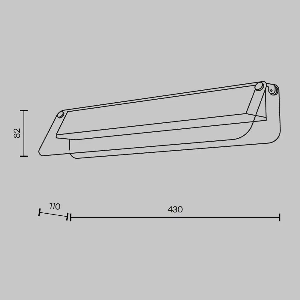Бра Maytoni Flat MOD296WL-L10BS3K – фото товара