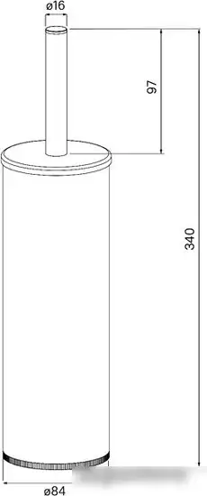 Ершик для унитаза IDDIS Optima Home BRU01CCi47 – фото товара