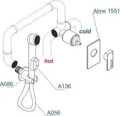 Гигиенический душ Wasserkraft A15156 - фото товара
