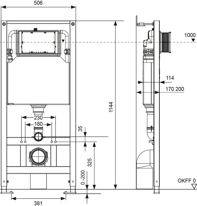 Инсталляция для унитаза Tece Spring S401104 - фото товара