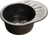 Кухонная мойка GranFest Rondo GF-R580L (черный) - изображение в каталоге