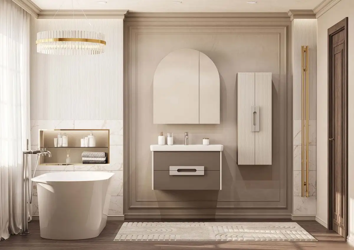 Акватон Шкаф с зеркалом для ванной Санта-Барбара 80 1A286502CB820 – фото товара