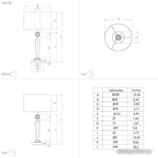 Настольная лампа Eglo Pasiano 1 390158