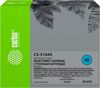 Картридж CACTUS CS-51645 (аналог HP 51645AA) – изображение в каталоге