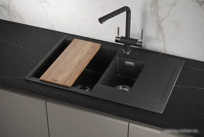 Кухонная мойка Granula ES-7808 (черный) - фото товара