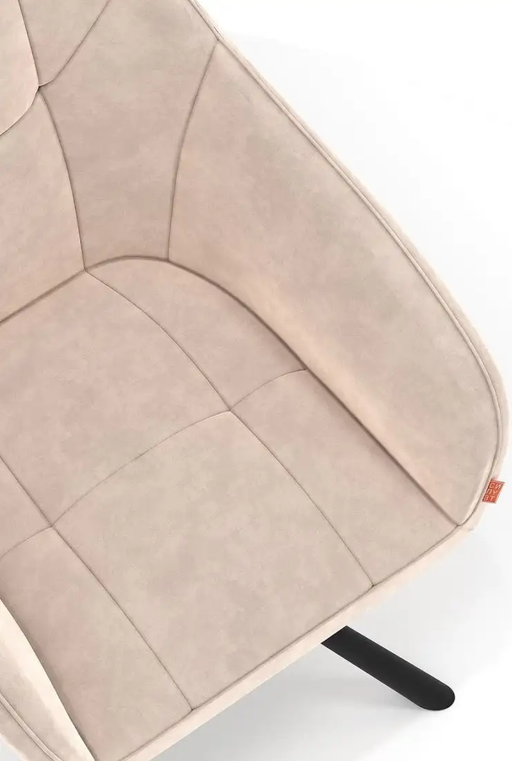 Стул Памир Босс F06 поворотный (светло-бежевый/черная опора) – фото товара