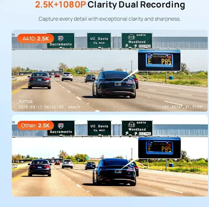Видеорегистратор 70mai Dash Cam A410-1 (международная версия) – фото товара