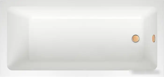 Ванна Wellsee FreeDom 165x80 231102008 (встраиваемая ванна белый глянец, ножки, сифон-автомат золото) - фото товара