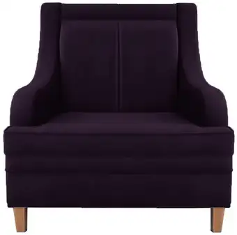 Интерьерное кресло Brioli Луи П (B40/фиолетовый)