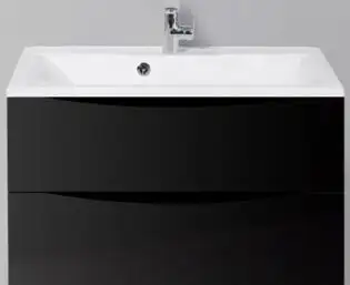 BelBagno Тумба под умывальник Marino-800-2C-SO-NL-P (nero laccato lucido)